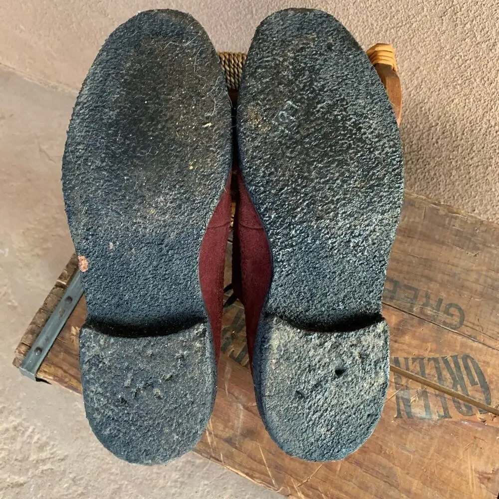 House Of Hounds Red Suede Leather Shoes
